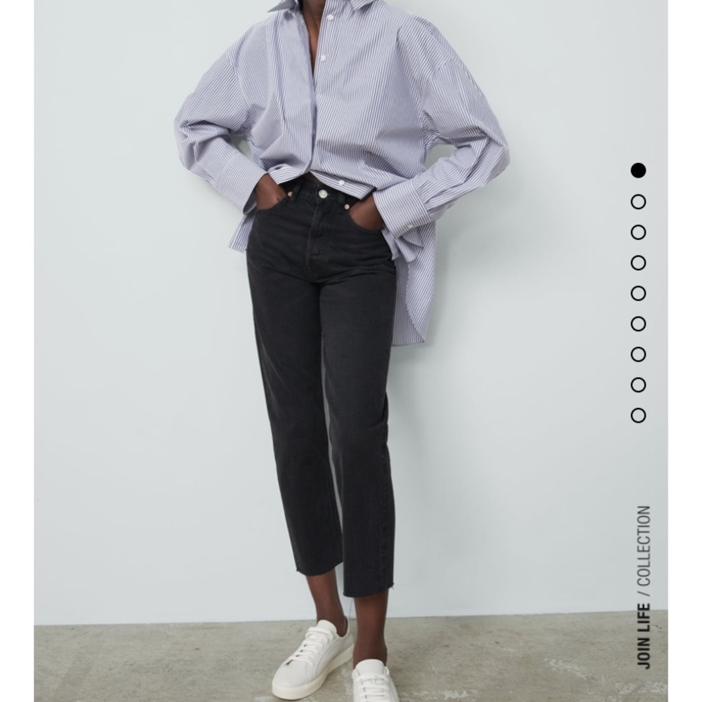 Zara Black Straight Leg Jeans